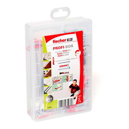 Fischer Tacos Duoline DP6/8,DB,DT10 + Tornillos Maletín 90 uds