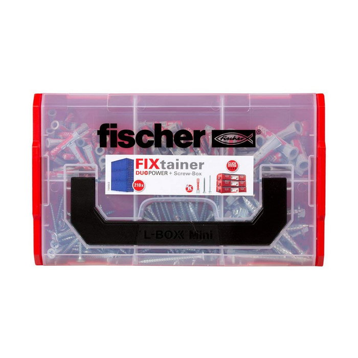 Fischer Maletín Fixtainer con Tacos duopower 6/8/10 y Tornillos (210 uds)