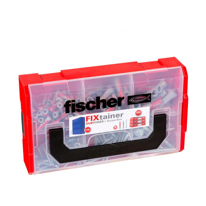 Fischer Maletín Fixtainer con Tacos duopower 6/8/10 y Tornillos (210 uds)