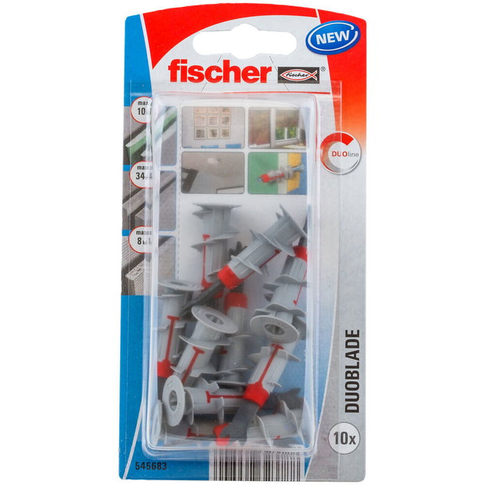 Fischer DuoBlade para tornillos de 4-5 mm, blíster de 10 unidades