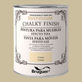 Rust-oleum Pintura a la Tiza Chalky Finish Muebles Crema 750 ml Acabado Mate Vintage