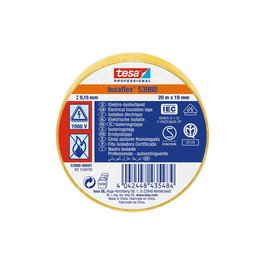 Tesa Cinta Aislante Homologada Amarilla 19 mm x 20 m