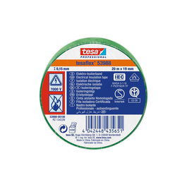 Tesa Cinta Aislante Homologada Verde 19 mm x 20 m