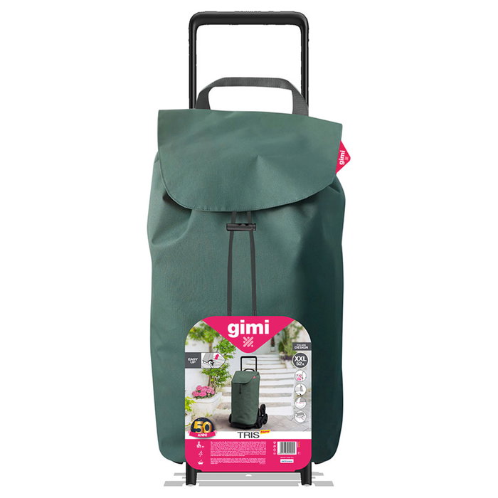 Gimi Carrito de la compra Tris Urban Verde 52L