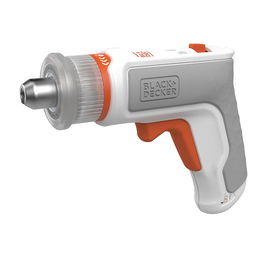 Black+Decker Atornillador Hexdriver Recargable 3.6V sin Cable, 5.5Nm, Luz LED, para Montaje de Muebles y Bricolaje, Incluye 5 Puntas y Llave Hexagonal