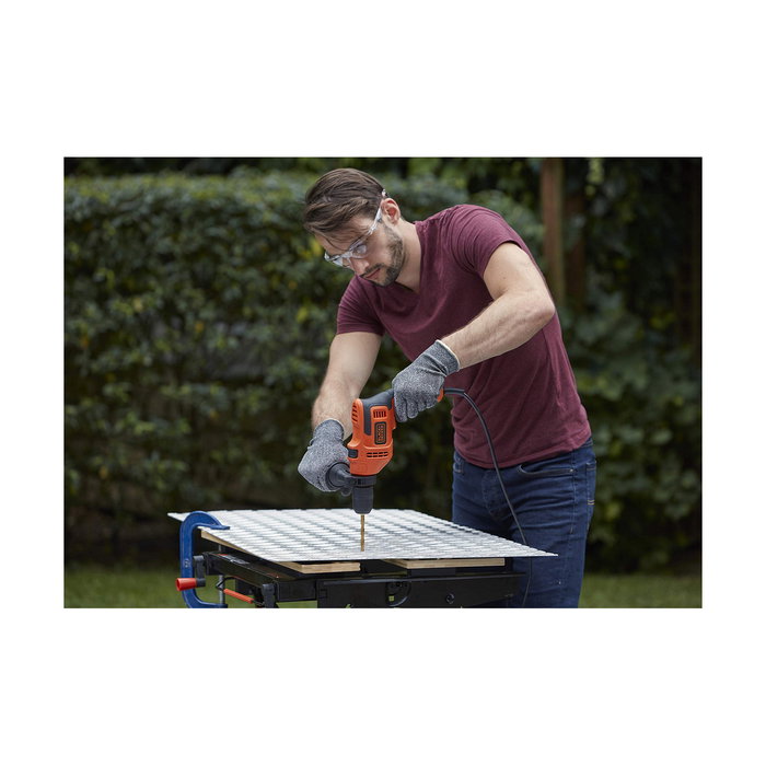 Black+Decker Taladro percutor 500W con cable de 2 m