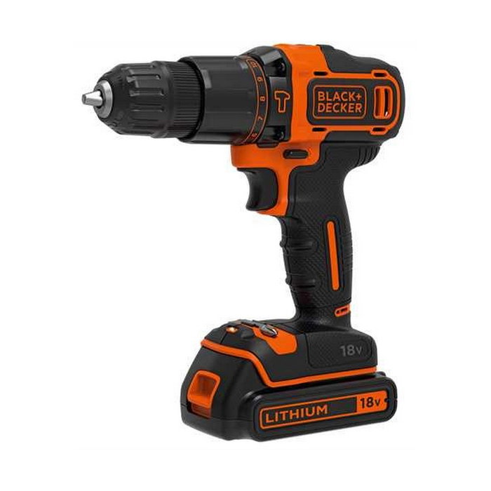 Black+Decker BDCHD18KB-QW Taladro percutor 18V con 2 baterías de 1,5Ah