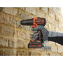 Black+Decker BDCHD18KB-QW Taladro percutor 18V con 2 baterías de 1,5Ah