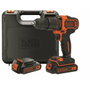 Black+Decker BDCHD18KB-QW Taladro percutor 18V con 2 baterías de 1,5Ah