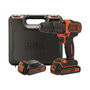 Black+Decker BDCHD18KB-QW Taladro percutor 18V con 2 baterías de 1,5Ah