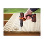 Black+Decker BDCHD18KB-QW Taladro percutor 18V con 2 baterías de 1,5Ah