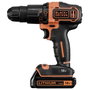 Black+Decker Kit Taladro Percutor 18V con 2 Baterías de Litio, Cargador y Maletín