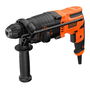 Black+Decker Martillo Percutor SDS-Plus 650W, 1600 RPM, 5600 IPM, 3 Funciones, Incluye Maletín, 2 Brocas (6 y 8 mm) y Adaptador, Cable 2m, 230V