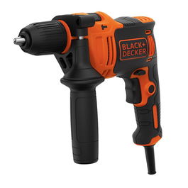 Black+Decker Taladro Percutor 710W con Cable 3 m, Portabrocas 13 mm, Capacidad Madera 25 mm, Acero 13 mm, Hormigón 13 mm, Maletín