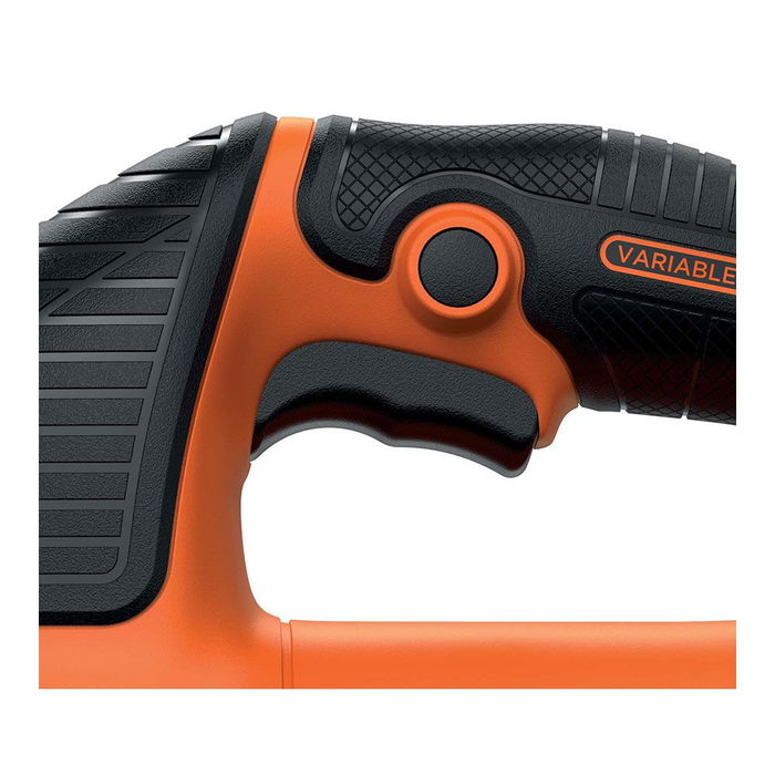 Black+Decker Sierra de Calar KS701PEK-QS 520W con Acción Pendular y Velocidad Variable 0-3.000rpm para Madera (70mm), Acero (5mm), Aluminio (15mm)