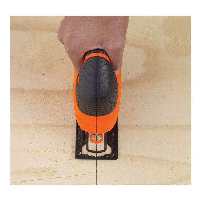 Black+Decker Sierra de Calar KS701PEK-QS 520W con Acción Pendular y Velocidad Variable 0-3.000rpm para Madera (70mm), Acero (5mm), Aluminio (15mm)