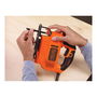 Black+Decker Sierra de Calar KS701PEK-QS 520W con Acción Pendular y Velocidad Variable 0-3.000rpm para Madera (70mm), Acero (5mm), Aluminio (15mm)