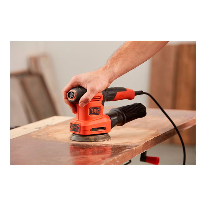 Black+Decker Multi-lijadora 4 en 1 BEW200-QS 200W con Accesorios para Lijar y Bolsa de Polvo