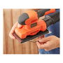 Black+Decker Lijadora Orbital BEW220-QS 150W de 1/3 para Grandes Superficies, Velocidad 14.000rpm, Cable 2m