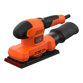 Black+Decker Lijadora Orbital BEW220-QS 150W de 1/3 para Grandes Superficies, Velocidad 14.000rpm, Cable 2m