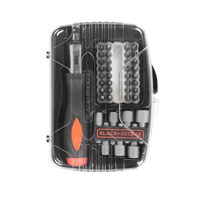 Black+Decker Kit de destornilladores de trinquete con 40 accesorios Black+Decker Kit de destornilladores de trinquete con 40 accesorios