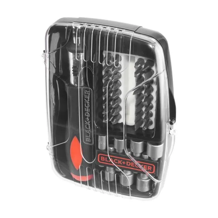 Black+Decker Kit de destornilladores de trinquete con 40 accesorios Black+Decker Kit de destornilladores de trinquete con 40 accesorios