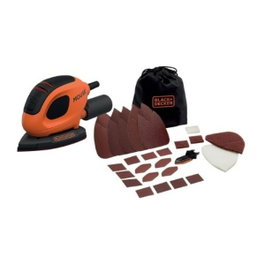 Black+Decker Lijadora de detalle mouse BEW230BC 55 W