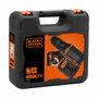 Black+Decker Kit taladro atornillador 18 V con batería de litio de 1,5 Ah y maletín