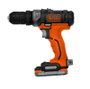 Black+Decker Kit Taladro Percutor 12V con Batería de Litio 1,5Ah