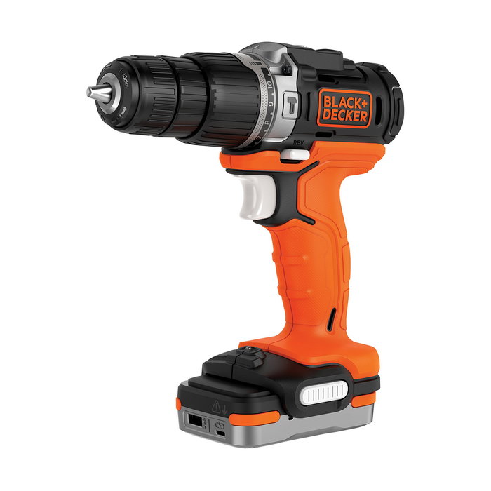 Black+Decker Kit Taladro Percutor 12V con Batería de Litio 1,5Ah