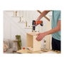 Black+Decker Taladro Percutor 12V con Batería de Litio 1.5Ah, Portabrocas 10mm, Velocidad Variable 0-1350rpm, Función Reversible, Luz LED, Mango Ergonómico