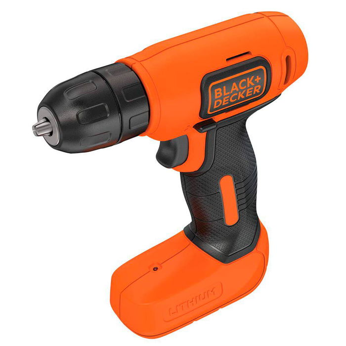 Black+Decker Taladro Atornillador Ultra Compacto 7.2V 400 RPM, Luz LED, 10 mm Portabrocas, 12 Nm, Con Cargador Micro-USB