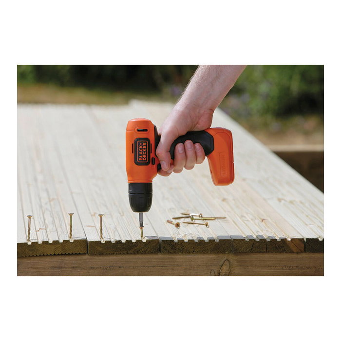 Black+Decker Taladro atornillador ultra compacto 7,2V con cargador