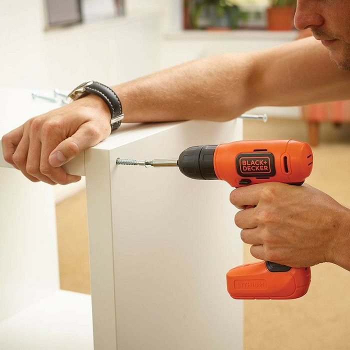 Black+Decker Taladro atornillador ultra compacto 7,2V con cargador