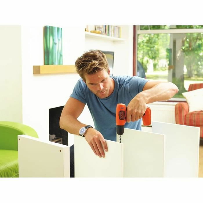 Black+Decker Taladro atornillador ultra compacto 7,2V con cargador