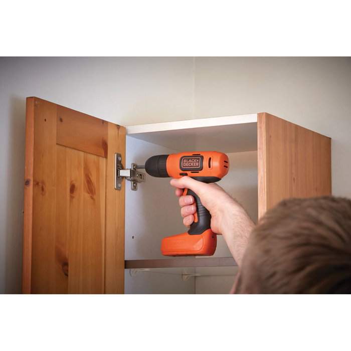 Black+Decker Taladro atornillador ultra compacto 7,2V con cargador