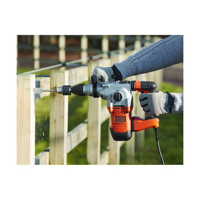 Black+Decker Martillo percutor SDS-plus 1250 W con cable de 2 m