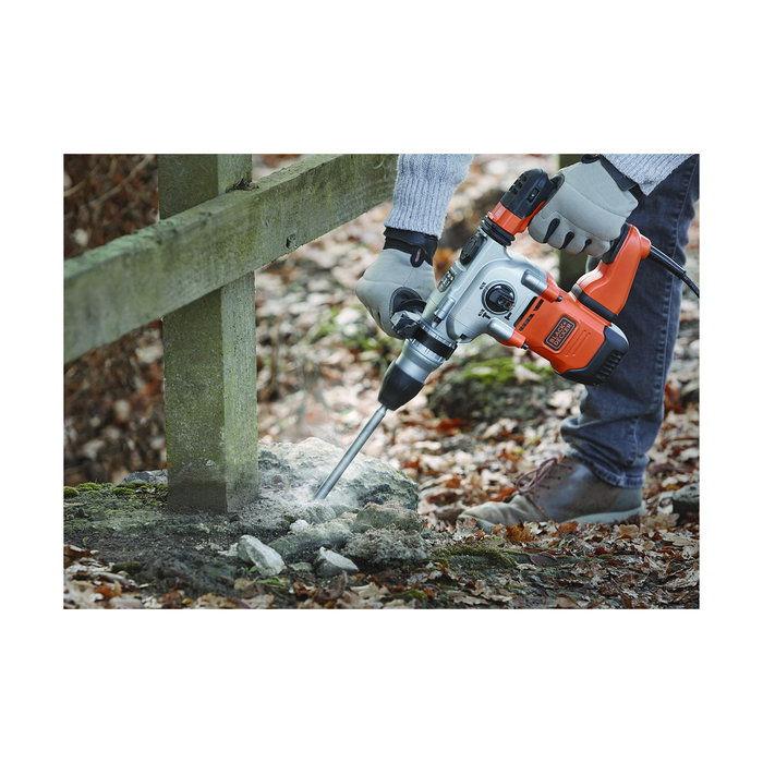 Black+Decker Martillo percutor SDS-plus 1250 W con cable de 2 m