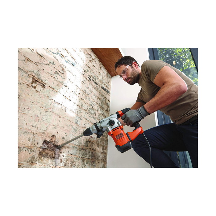 Black+Decker Martillo percutor SDS-plus 1250 W con cable de 2 m
