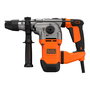 Black+Decker Martillo Percutor SDS-Plus 1250W, 3 Modos, 0-900 RPM, Sistema Anti-Vibración, Incluye Maletín y Adaptador para Brocas