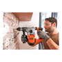 Black+Decker Martillo Percutor SDS-Plus 1250W, 3 Modos, 0-900 RPM, Sistema Anti-Vibración, Incluye Maletín y Adaptador para Brocas