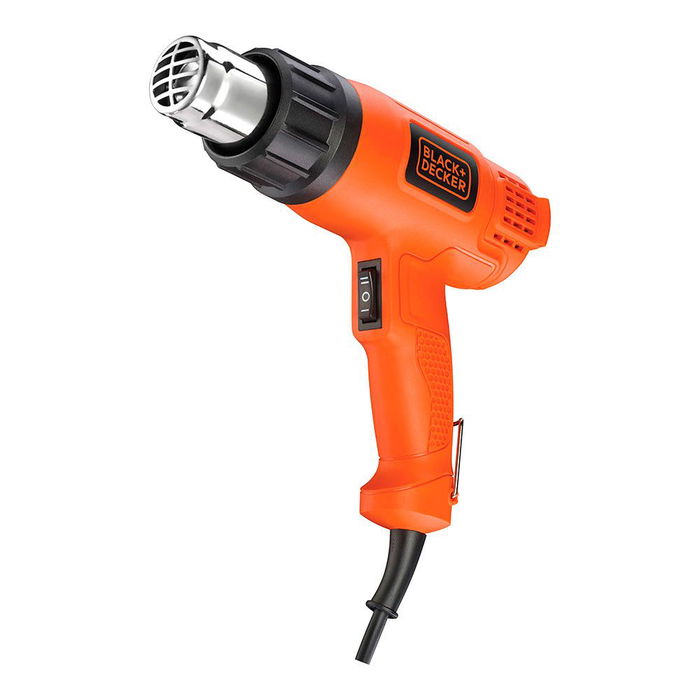 Black+Decker Decapador Térmico KX1650-QS 1750W, 2 Temperaturas 460-600°C, Caudal 570/740 L/min, 230V, Cable 2m - Negro/Naranja Black+Decker Decapador Térmico KX1650-QS 1750W, 2 Temperaturas 460-600°C, Caudal 570/740 L/min, 230V, Cable 2m - Negro/Naranja