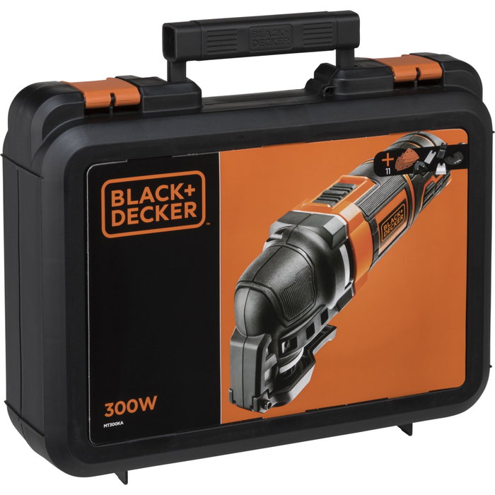Black+Decker MT300KA-QS Multiherramienta oscilante 300W con cable de 3m