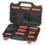 Black+Decker Juego de brocas y puntas de 109 piezas con titanio