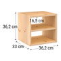 Astigarraga Estantería Modular Dinamic Pino Macizo Madera 36,2 x 33 x 36,2 cm