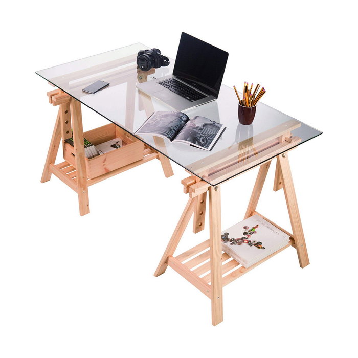 Astigarraga Caballete architect pino macizo 70 x 70 x 45 cm