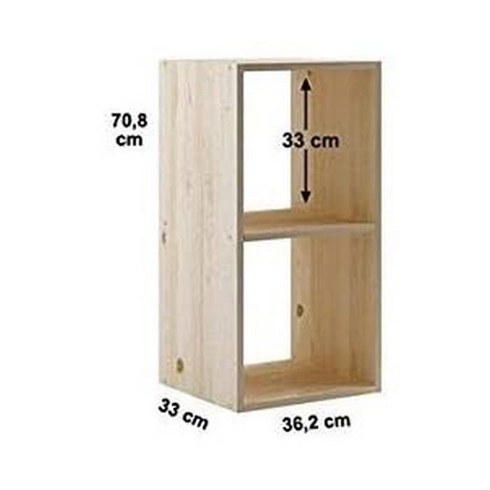 Astigarraga Estantería modular 2 cubos Dinamic pino macizo Astigarraga Estantería modular 2 cubos Dinamic pino macizo