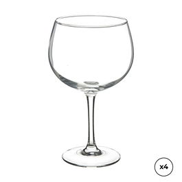 Secret Of Gourmet Copa de Ginebra Balón 70 cl, 4 Unidades - Cristal Transparente Ø 11.5 x 19.5 cm