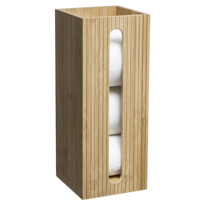 5Five Portarrollos de repuesto WC de bambú 36 x 14.5 x 14.5 cm