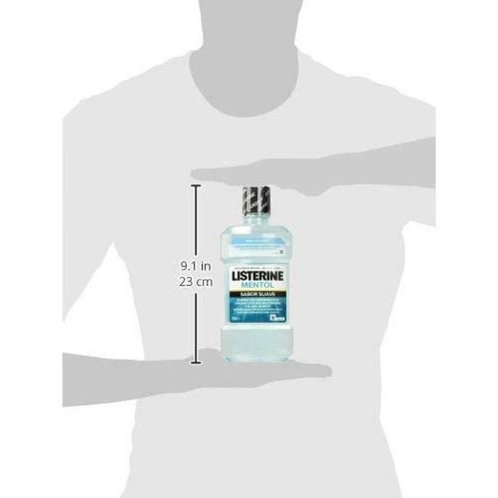 Listerine Mentol Sabor Suave Zero 0% Alcohol 500 ml